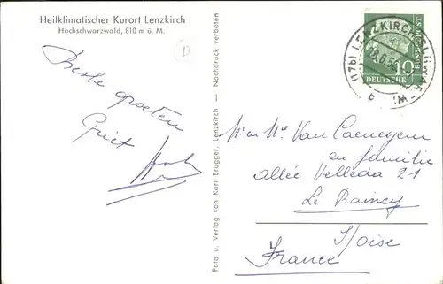 Lenzkirch Gesamtansicht / Lenzkirch /Breisgau-Hochschwarzwald LKR