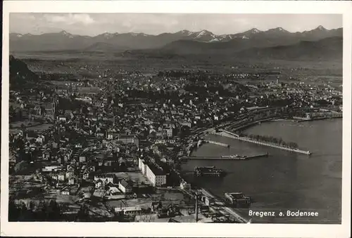 Bregenz Vorarlberg Fliegeraufnahme  / Bregenz /Rheintal-Bodenseegebiet