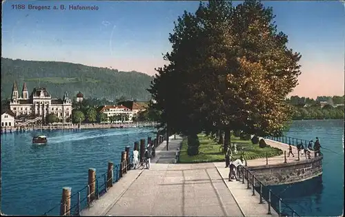 Bregenz Vorarlberg Hafenmole  / Bregenz /Rheintal-Bodenseegebiet