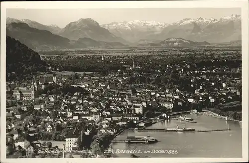 Bregenz Vorarlberg Fliegeraufnahme  / Bregenz /Rheintal-Bodenseegebiet