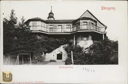 Bregenz Vorarlberg Gebhardsberg  / Bregenz /Rheintal-Bodenseegebiet