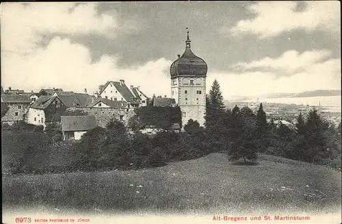 Bregenz Vorarlberg St Martinsturm / Bregenz /Rheintal-Bodenseegebiet