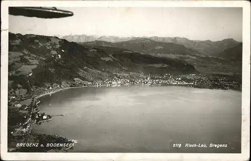 Bregenz Vorarlberg Fliegeraufnahme  / Bregenz /Rheintal-Bodenseegebiet