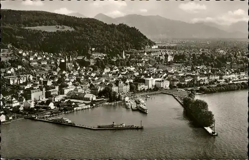 Bregenz Vorarlberg Fliegeraufnahme Hafen / Bregenz /Rheintal-Bodenseegebiet