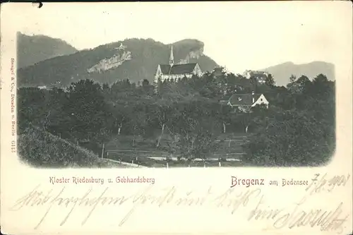 Bregenz Vorarlberg Kloster Riedenburg Gebhardsberg / Bregenz /Rheintal-Bodenseegebiet