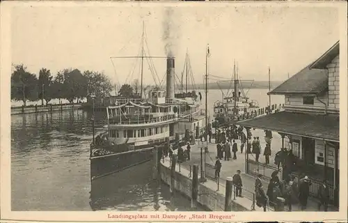 Bregenz Vorarlberg Landungsplatz Dampfer / Bregenz /Rheintal-Bodenseegebiet