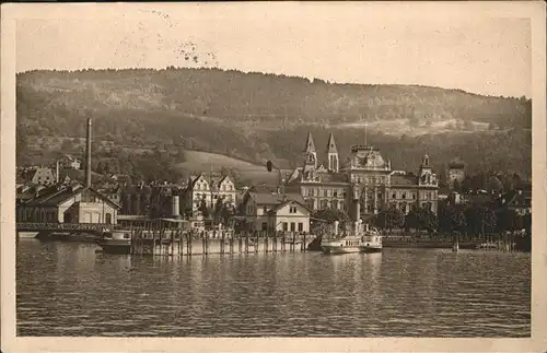 Bregenz Vorarlberg Hafenanlage Posrgebaeude / Bregenz /Rheintal-Bodenseegebiet