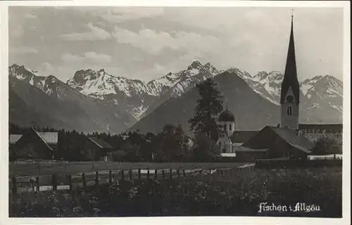 Fischen Allgaeu Kirche  / Fischen i.Allgaeu /Oberallgaeu LKR