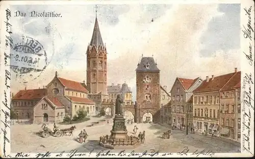 Eisenach Thueringen [Verlag Georg Mattheus] Nicolaithor Kutsche / Eisenach /Eisenach Stadtkreis