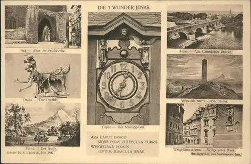 Jena 7 Wunder Uhr Schnapphans / Jena /Jena Stadtkreis