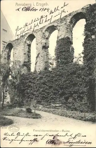 Annaberg-Buchholz Erzgebirge Franziskanerkloster Ruine / Annaberg /Erzgebirgskreis LKR