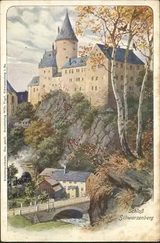 Schwarzenberg Erzgebirge Schloss Schwarzenberg / Schwarzenberg /Erzgebirgskreis LKR