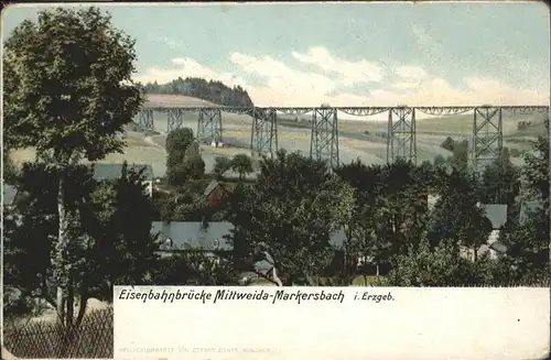 Mittweida Eisenbahnbruecke Markersbach / Mittweida /Mittelsachsen LKR