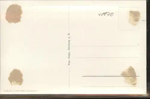 Guenzburg Bruecke Stempel auf AK / Guenzburg /Guenzburg LKR