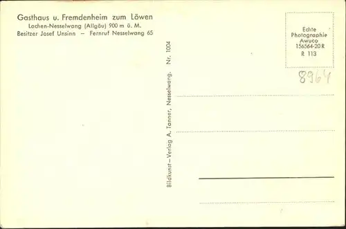 Nesselwang Gasthaus zum Loewen / Nesselwang /Ostallgaeu LKR