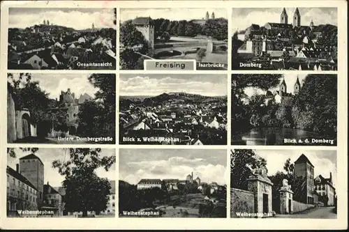 Freising Oberbayern Domberg Isarbruecke Weihenstephan  / Freising /Freising LKR