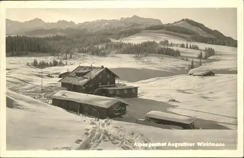 Reit Winkl [Stempelabschlag] Alpen Gasthof Augustiner Winklmoos / Reit im Winkl /Traunstein LKR