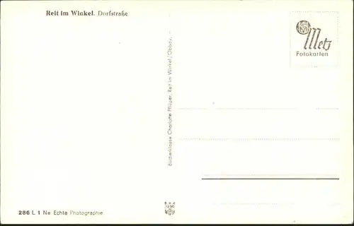 Reit Winkl Dorfstrasse / Reit im Winkl /Traunstein LKR