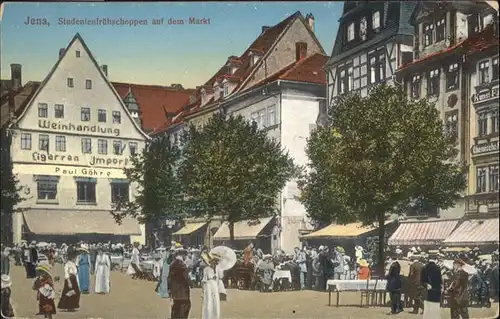 Jena Studentenfruehschoppen am Markt / Jena /Jena Stadtkreis