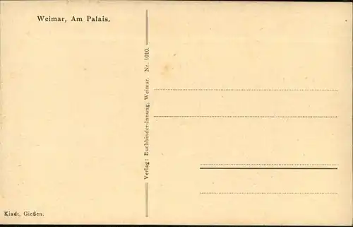 Weimar Thueringen Palais / Weimar /Weimar Stadtkreis