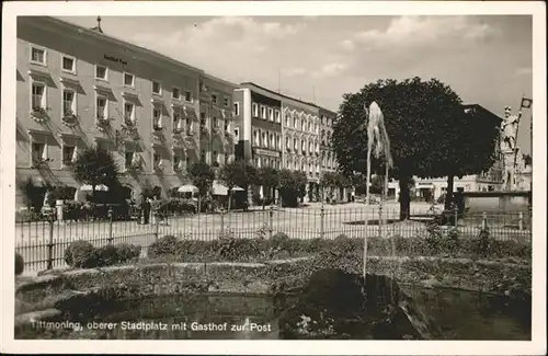 Tittmoning Salzach Stadtplatz Gasthaus Post / Tittmoning /Traunstein LKR