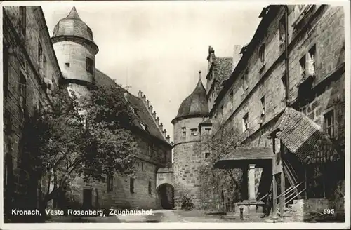 Kronach Oberfranken Veste Rosenberg Zeughaushof / Kronach /Kronach LKR