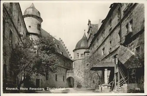 Kronach Oberfranken Veste Rosenberg Zeughaushof / Kronach /Kronach LKR