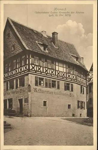 Kronach Oberfranken Geburtshaus Lukas Kranachs / Kronach /Kronach LKR