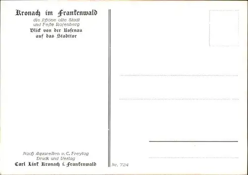 Kronach Oberfranken Kuenstler C Ferytag / Kronach /Kronach LKR