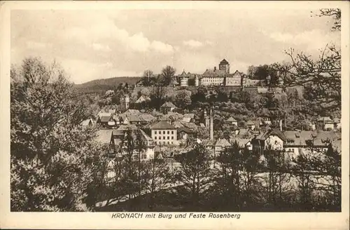 Kronach Oberfranken Burg Feste Rosenberg / Kronach /Kronach LKR