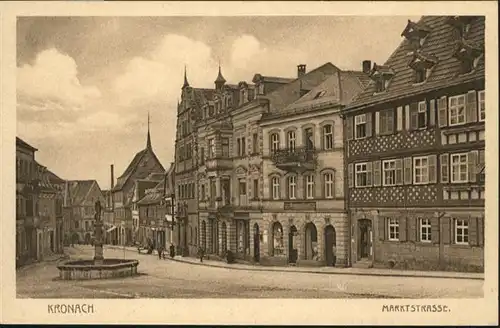 Kronach Oberfranken Marktstrasse / Kronach /Kronach LKR