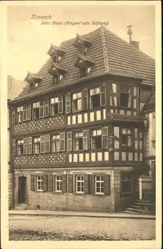 Kronach Oberfranken altes Haus Wagnersche Stiftung / Kronach /Kronach LKR