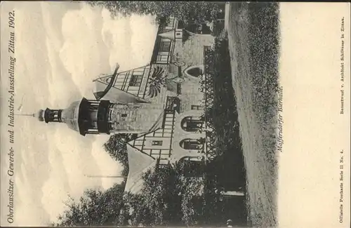 Zittau Oberlausitzer Gewerbeausstellung Maffersdorfer Bierhalle *