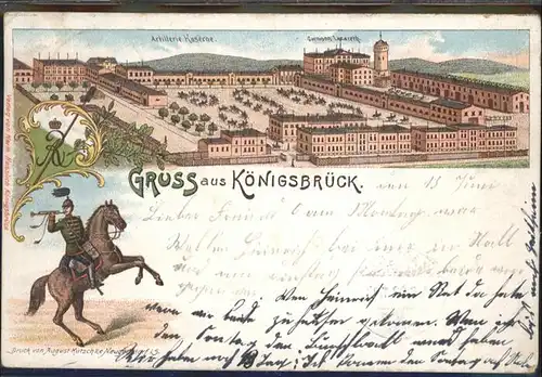 Koenigsbrueck Kaserne Lazarett Pferd x