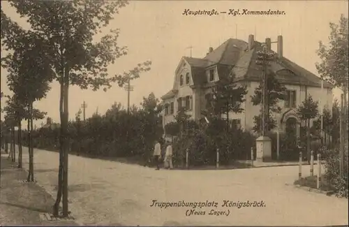 Koenigsbrueck Truppenuebungsplatz Hauptstrasse *