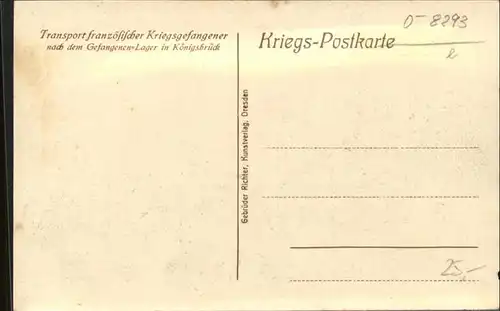 Koenigsbrueck Transport Kriegsgefangener *