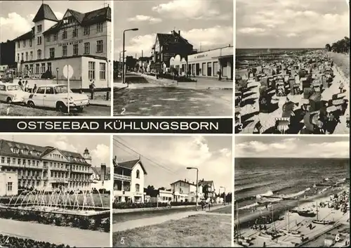 Kuehlungsborn FDGB Erholungsheim Strand