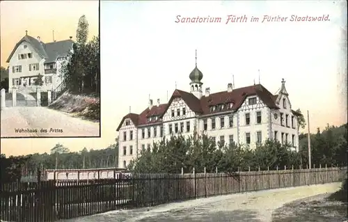 Fuerth Bayern Sanatorium  Wohnhaus des Arztes