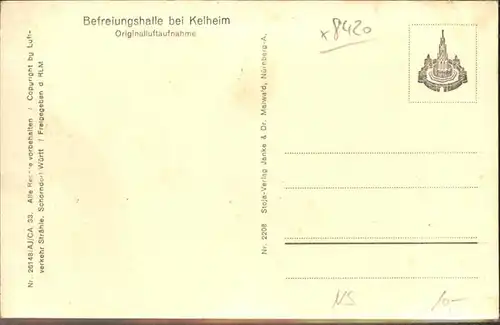 Kelheim Befreiungshalle Fliegeraufnahme 