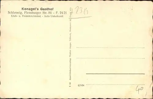 Schleswig Holstein Konagel Gasthof  / Schleswig /Schleswig-Flensburg LKR