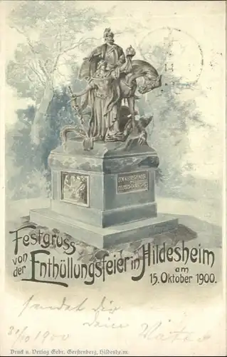 Hildesheim Hildesheim Enthuellungsfeier Denkmal  x / Hildesheim /Hildesheim LKR