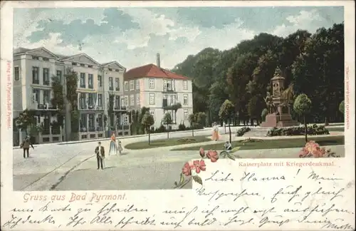 Bad Pyrmont Kaiserplatz Kriegerdenkmal x