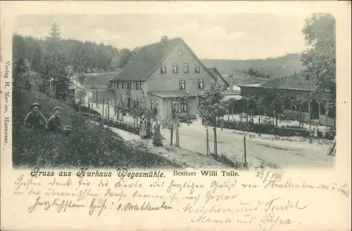 Clausthal-Zellerfeld Clausthal-Zellerfeld [Stempelabschlag] Kurhaus Wegesmuehle x / Clausthal-Zellerfeld /Goslar LKR