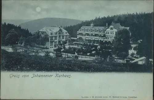 Clausthal-Zellerfeld Johanneser Kurhaus Mondscheinkarte *