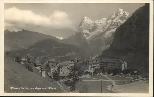 ws90644 Muerren BE Muerren Eiger Moench x Kategorie. Muerren Alte Ansichtskarten