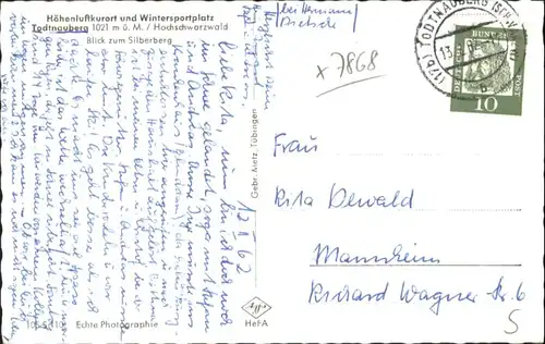 Todtnauberg Silberberg x