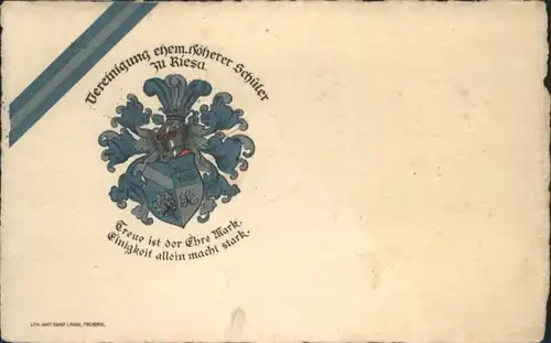 Riesa Wappen Vereinigung Hoeherer Schueler x
