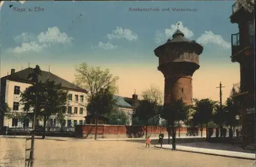 Riesa Knabenschule Wasserturm *
