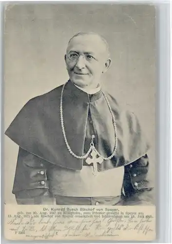 Speyer Dr. Konrad Busch Bischof x