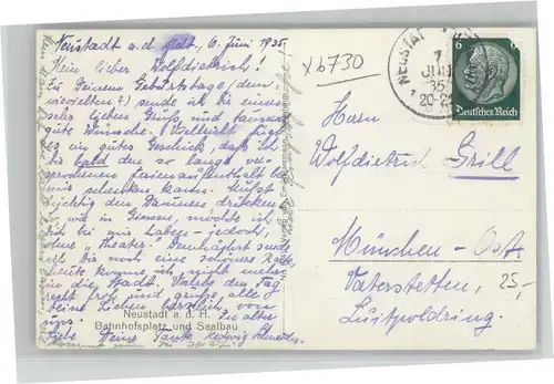 Neustadt Weinstrasse [Handschriftlich] x